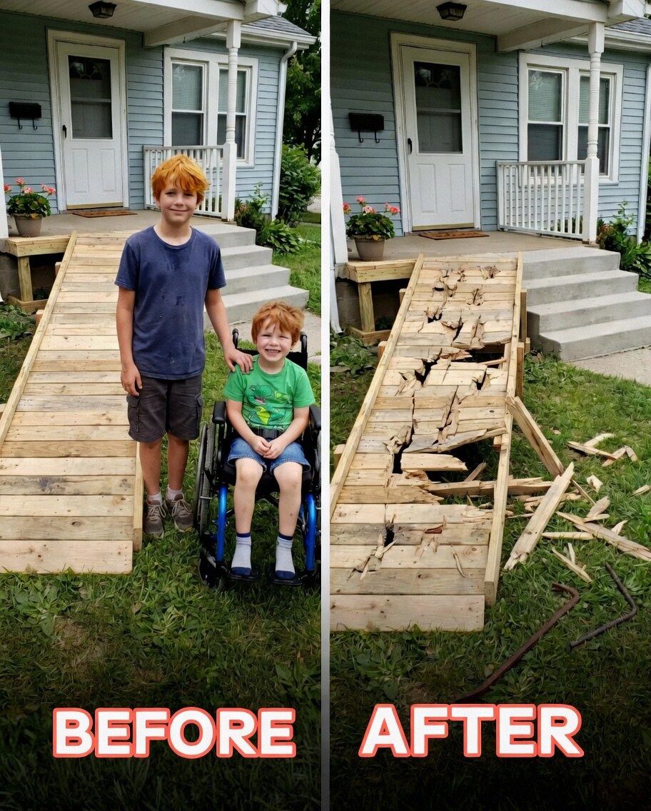 My Son Built a Ramp for the Boy Next Door – Then an Entitled Neighbor Destroyed It, but Karma Came Faster than She Expected!
