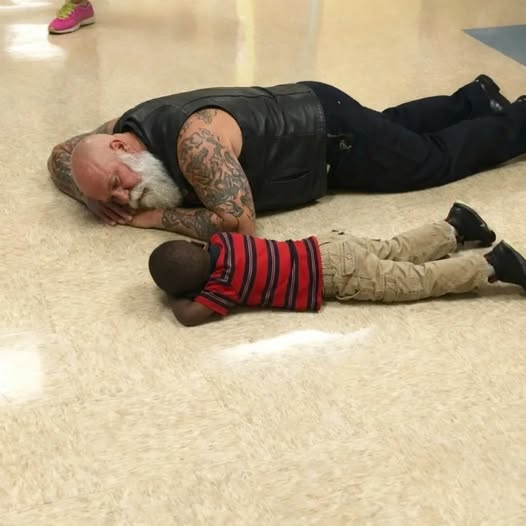 The Angel in Leather Who Laid Down Beside My Screaming Son-