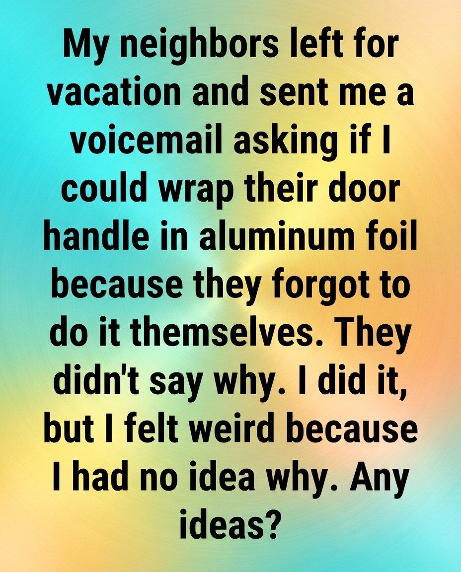 The Aluminum Foil Door: A Curious Glimpse into the Past