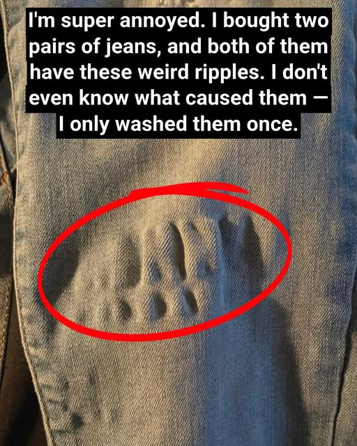 Why Do Jeans Get Weird Ripples After Washing?