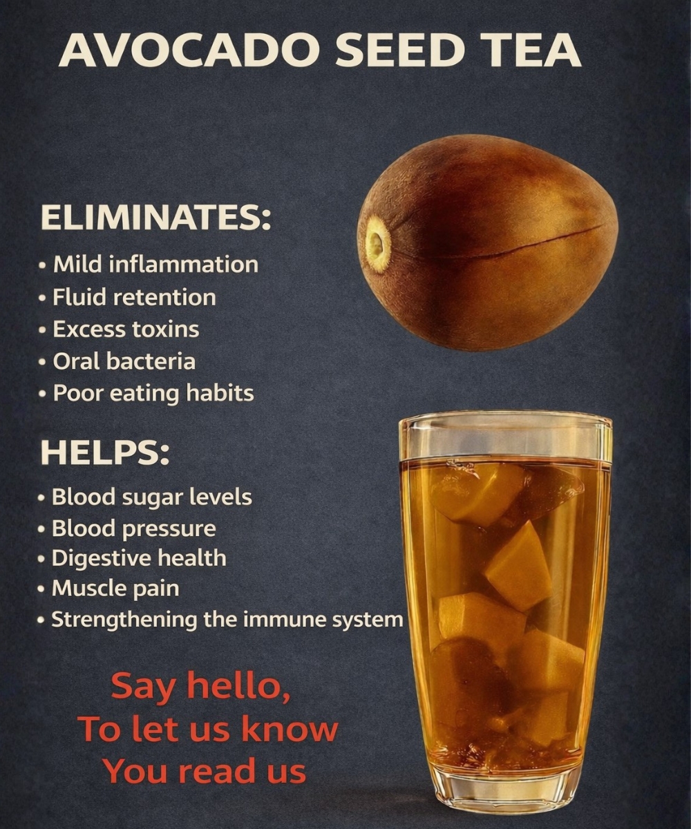   Avocado seed tea has recently gained popularity among natural wellness enthusiasts looking for simple, home-based remedies. While most people enjoy only the creamy flesh of the avocado, the seed also contains interesting compounds that can be used to prepare a herbal infusion.